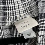 A New Day  Women's Black Plaid Long Sleeve Smocked Dress - Size XS - NWT Photo 2