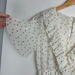 ZARA Polka Dot Mini Dress Sz Small Swiss Dot Ruffle Flutter Sleeves Photo 6