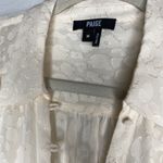 Paige  Blouse Animal Print 100% Silk Medium Pink Long Sleeve Top Photo 5