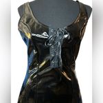 Leg Avenue Black Vinyl Lace Up Dress Photo 2