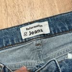 Reformation  | Palermo Destroyed Raw Hem Crop Denim Jeans Photo 2