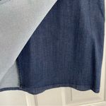 J. Jill Denim Frayed Hem Skirt Side Zipper Size 6 retro western trad wife boho Blue Photo 1