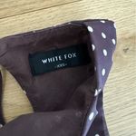 White Fox Boutique White Fox Sleeveless Top Polka Dots Runaway Heart Size XXS Brown White Photo 1