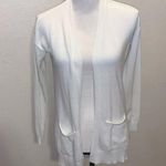 Maurice's white comfy open cardigan sweater with pockets Photo 0
