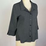 Habitat  Black White Checkered Button Down Shirt Photo 1