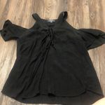 Be cool Cold Shoulder Lace Up Top Photo 0