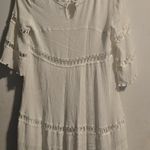 Listicle White Lace Trim Dress Photo 3