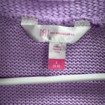 No Boundaries  Purple Floral Knit Cardigan Juniors Small Photo 2