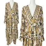 Free People  Ethereal Dainty Cottage Row of Roses Floral Maxi Dress Size XL Photo 4