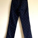 Miaou Floral Rose Embroidered Straight Leg Jeans Women's size 26 blue Photo 4