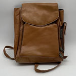 NA Brown Leather Multipockets Drawstring Unisex Backpack Made in‎ Colombia Photo 0
