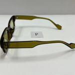 Rectangle Olive Green Sunglasses / Small Olive Green Sunglasses Photo 2