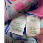 Lilly Pulitzer Womens Elsa Silk Long Sleeve Blouse Palm Print XL Photo 7