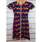 LuLaRoe  Woman's‎ Julia Printed Dress [Size Small] Made in USA Photo 2