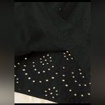 SheIn Black Holidaya Plus Solid Eyelet Embroidery Tank Top Photo 4