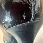 Tory Burch Caroline Black Patent Leather Elastic Pump Gold Logo Size 10 Photo 10