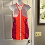 Nike  Women’s Dri-fit Fuchsia Pink/Orange Athletic Striped Tank Top-Sm (Hole) Photo 5
