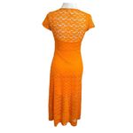 & Other Stories & Other Stories Lace Midi Dress Women’s Size 4 Asymmetrical A-Line Short Sleeve Photo 1