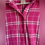 Blair  Vibrant Pink Plaid Flannel 100% Cotton Size Medium Photo 1