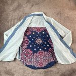 Free People  Button Down Paisley Print SIZE XS Photo 2