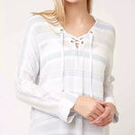 Rails  Brighton Stripe Lilly Shirt‎ White and Blue Stripes Size XS Photo 0