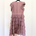 Jessakae mauve tiered midi dress ruffles girly size XL wedding guest event date Purple Photo 2