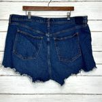 Abercrombie & Fitch High Rise Mom Shorts Dark Wash Curve Love Plus Size 20 Photo 1