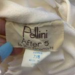 Vintage 70s Pellini After 5 Midi Dress M White Sleeveless High Neck Elastic Size M Photo 8