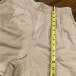 Joie  rainy day beige khaki linen pleated high rise Chino shorts nwt xs Photo 5