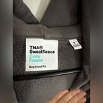tna sweatfleece cozy fleece boyfriend fit zip up hoodies size small grey Gray Photo 4