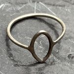 Free People Oval Shaped Sterling Sliver Ring  Photo 0