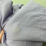 Embroidered Button Front High Low Women's Purple Tunic Size XL Short Sleeve Photo 13