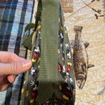 Disney  women’s hand/shoulder bag Mickey olive green nylon  great condition Photo 5