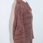 Saltwater Luxe Brown Oversized Sweater Size Large Brown Half-Zip Pullover Photo 4