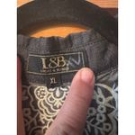 Lucky and Blessed Embroidered Western Style Maxi duster SHEER Poet Sleeve Black Size XL Photo 4