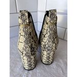 Cole Haan  Nitasha‎ Leather Ankle Boot Snake Print Embossed Heeled Bootie Sz 7B Photo 2