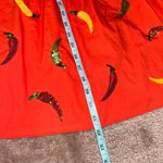 Queen of Sparkles Red and Orange Sequin Chili Pepper Mini Dress Puffed Sleeves Photo 7