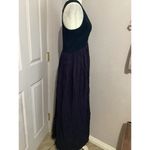 Lulus Navy Blue Sleeveless Fit & Flare Maxi V Photo 2