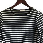 Regenbogen Top Women S Striped Flare Bell Sleeve Boho Retro Y2K Hippie Rocker Black Photo 7