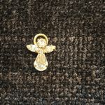 Six guardian angel cherub pins use on a lapel hat tie etc. Gold Photo 5