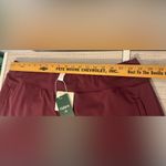 Halara Flex DayStretch High Waisted Work Flare Pants Zip Pockets Burgundy NWT 2X Photo 6