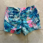 Lilly Pulitzer Callahan Shorts Sz 0 Sailboat Watercolor Photo 4