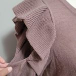 love on a hanger Ruffled Cold Shoulder Sweater Size Medium Photo 2