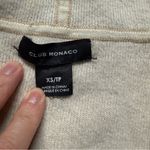 Club Monaco Tan and Cream Hooded Open Wool & Cashmere Blend Cardigan XS GUC Photo 3