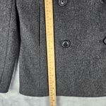 J.Crew  Womens Jacket Pea Coat Grey Wool Blend Size M Medium Photo 3