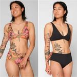 New! Set! Seea Brasilia Reversible Bikini Top and Bottom , Freya, size XS Green Photo 2