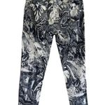 Ecru  Paisley Print Cropped Lightweight Ankle Pant Size 0 Photo 6