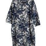Zanzea Blue and White Floral Dress with pockets size large Photo 0