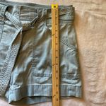 White House | Black Market  Blue Cargo Shorts with Tie-Belt Photo 4