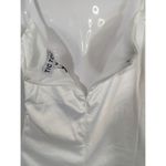 TIC TOC White Satin Bodycon Mini Dress Women's MEDIUM Party Cottage Core NWT Photo 4